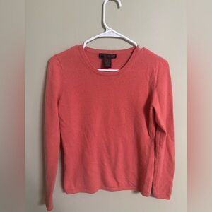 Preswick & Moore  100% Cashmere Crew Neck Pullover Sweater Size Medium Flaw